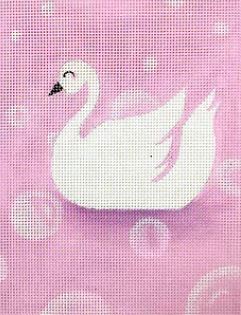 click here to view larger image of Swan Bubbles (hand painted canvases)
