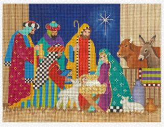 click here to view larger image of Nativity (hand painted canvases)