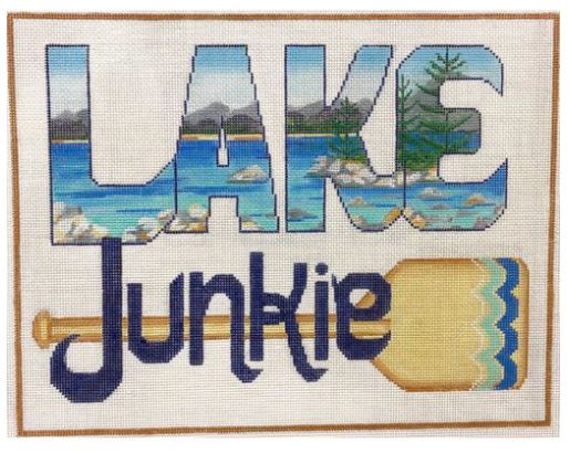 click here to view larger image of Lake Junkie (hand painted canvases)