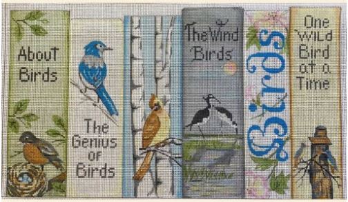 click here to view larger image of Bird Books (hand painted canvases)