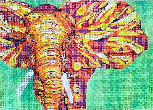 click here to view larger image of Elephant   (hand painted canvases)
