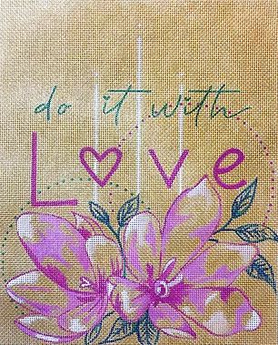 click here to view larger image of Do it with Love (hand painted canvases)