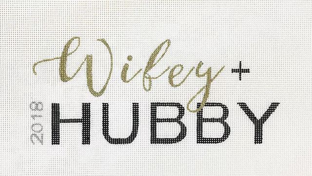 click here to view larger image of Wifey/Hubby (hand painted canvases)
