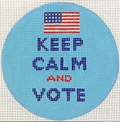 click here to view larger image of Keep Calm and Vote (hand painted canvases 2)