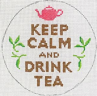 click here to view larger image of Keep Calm and Drink Tea (hand painted canvases 2)