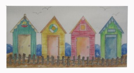 click here to view larger image of Cabanas at the Cape (hand painted canvases)