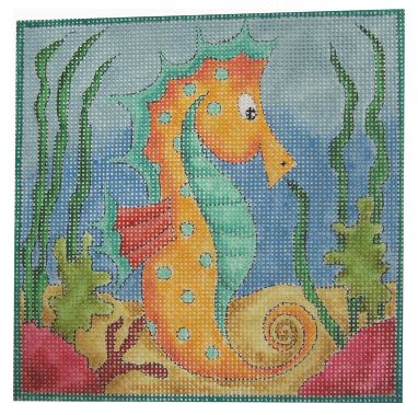 click here to view larger image of Seahorse, The (hand painted canvases)