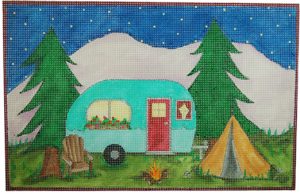 click here to view larger image of Happy Camper (hand painted canvases)