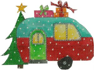 click here to view larger image of Camper w/Presents (hand painted canvases)