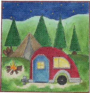 click here to view larger image of Campsite Visitor (hand painted canvases)