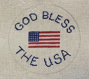 click here to view larger image of Americana God Bless (hand painted canvases)