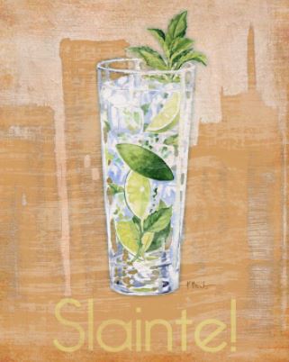 click here to view larger image of Big City Cocktails - Mojito (hand painted canvases)