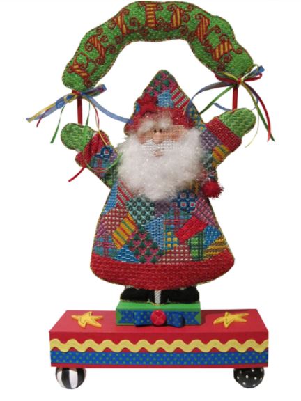 click here to view larger image of Believe Patchwork Santa (Santa only) (hand painted canvases)