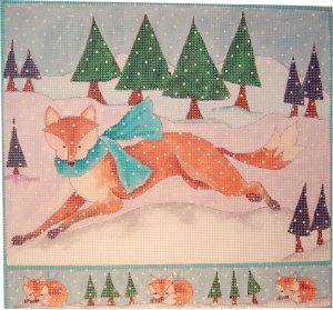 click here to view larger image of Through the Woods - Fox (hand painted canvases)