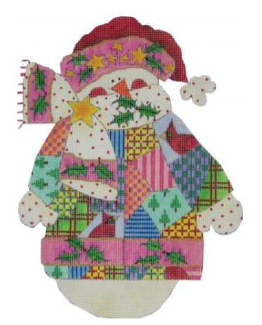 click here to view larger image of Winter Patchwork Snowman Stitch Guide (books)