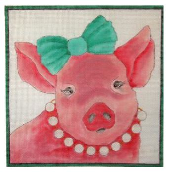 click here to view larger image of Pearl - Pig (hand painted canvases)