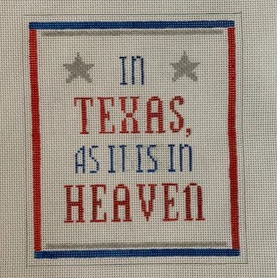 click here to view larger image of In Texas as it is in Heaven (hand painted canvases)
