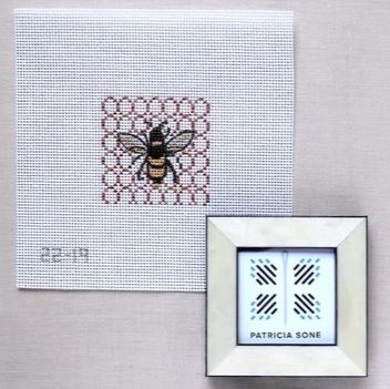 click here to view larger image of Busy Bee w/Frame (hand painted canvases)