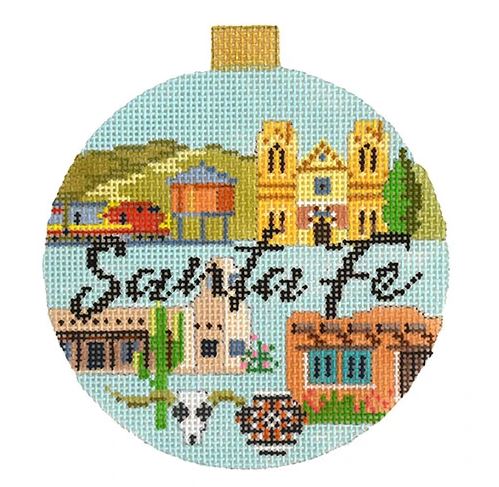 click here to view larger image of Travel Round - Santa Fe (hand painted canvases)