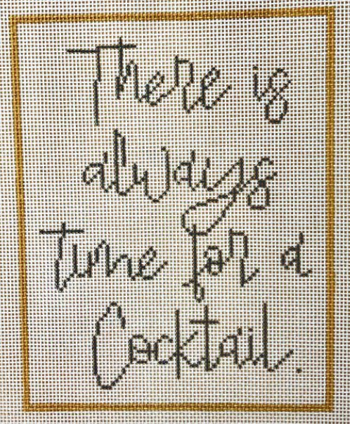 click here to view larger image of There is Always Time for a Coctail (hand painted canvases)
