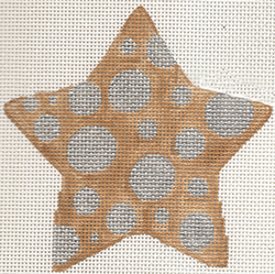 click here to view larger image of Star - Burlap Bubbles (hand painted canvases)