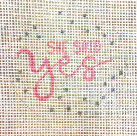 click here to view larger image of She Said Yes (hand painted canvases)
