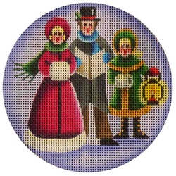 click here to view larger image of Carolers (hand painted canvases)