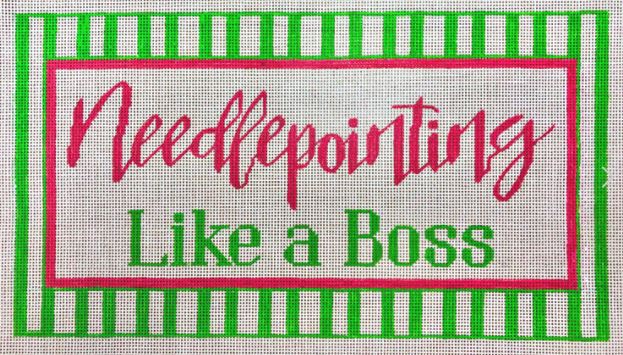 click here to view larger image of Needlepointing Like a Boss (hand painted canvases)