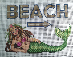 click here to view larger image of Beach/Mermaid (hand painted canvases)