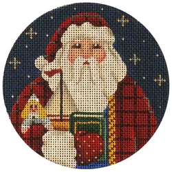 click here to view larger image of German Santa (hand painted canvases)