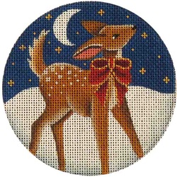 click here to view larger image of Christmas Fawn (hand painted canvases)