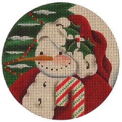 click here to view larger image of Snowman Santa (hand painted canvases)