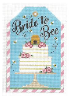 click here to view larger image of Gift Tag - Bride to Bee (hand painted canvases)