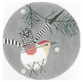click here to view larger image of Winter - Red Belly Woodpecker (hand painted canvases)