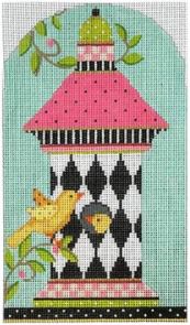 click here to view larger image of Happy Harlequin Birdhouse Stitch Guide (accessories)
