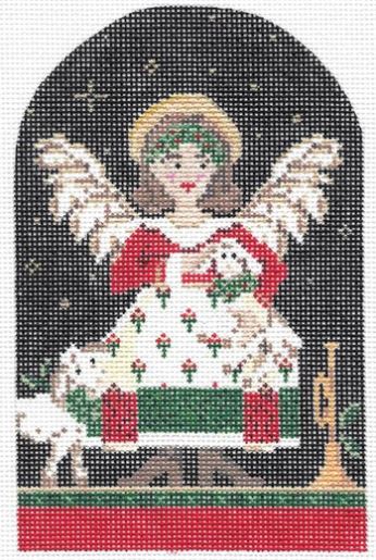 click here to view larger image of December Angel of Christmas (hand painted canvases)