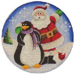 click here to view larger image of Santas Penguin (hand painted canvases)