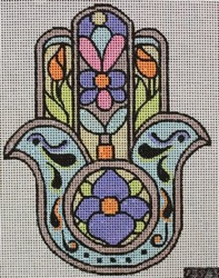 click here to view larger image of Hamsa Flower (hand painted canvases)
