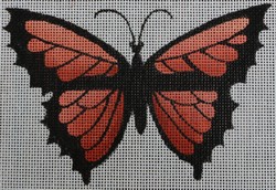 click here to view larger image of Orange/Black Butterfly (hand painted canvases)