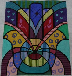 click here to view larger image of Hamsa  (hand painted canvases)