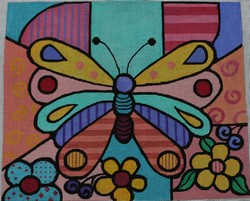 click here to view larger image of Butterfly (hand painted canvases)