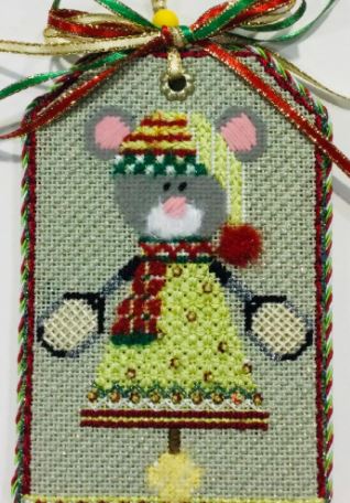 click here to view larger image of Tennis Mouse Tag (hand painted canvases)
