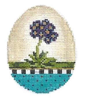click here to view larger image of Lilac Primrose Egg (hand painted canvases)