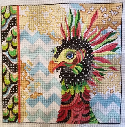 click here to view larger image of Fancy Fowl (hand painted canvases)