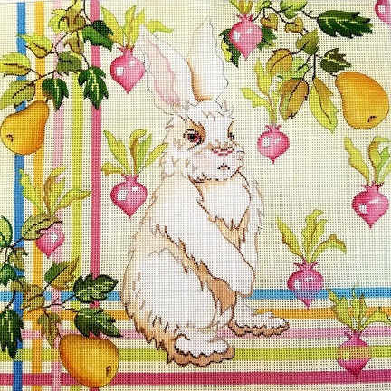 click here to view larger image of White Bunny (hand painted canvases)