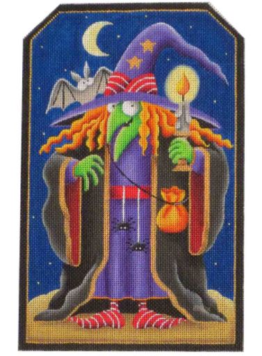 click here to view larger image of Green Witch (hand painted canvases)
