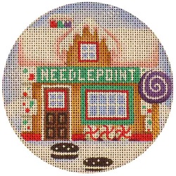 click here to view larger image of Needlepoint Cottage (hand painted canvases)