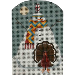 click here to view larger image of Thanksgiving Snowman (hand painted canvases)