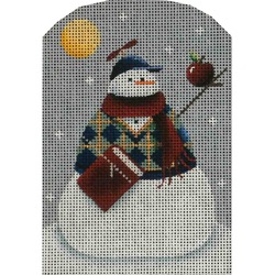 click here to view larger image of Schoolboy Snowman (hand painted canvases)