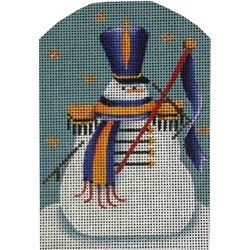 click here to view larger image of Band Leader Snowman (hand painted canvases)